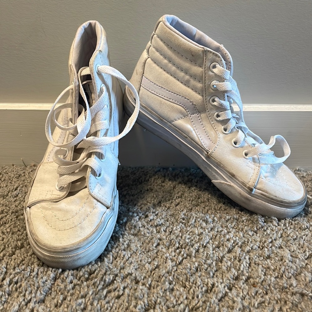 White Hightop Vans